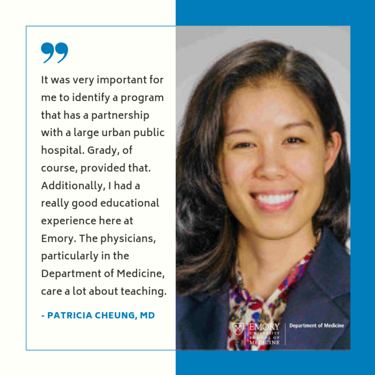 Why I Chose Emory - Patricia Cheung, Md - Emory Daily Pulse