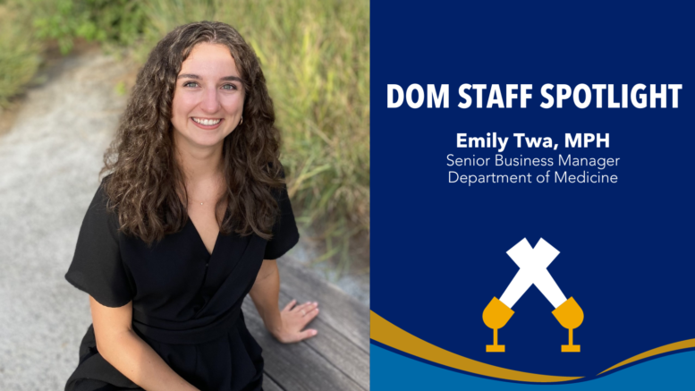 DOM Staff Spotlight: Emily Twa, MPH - Emory Daily Pulse