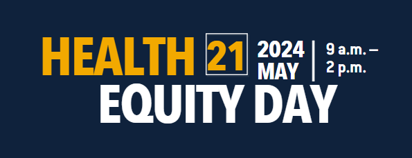 Banner for the May 2024 Health Equity Day