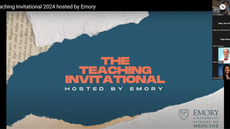 Photo of zoom meeting of the national teaching invitational